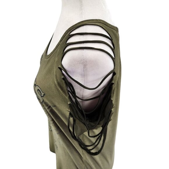 NWT E'Go USA Designs Sturgis 82nd Motorcycle Ralley 2022 Green Top Small - Picture 6 of 12